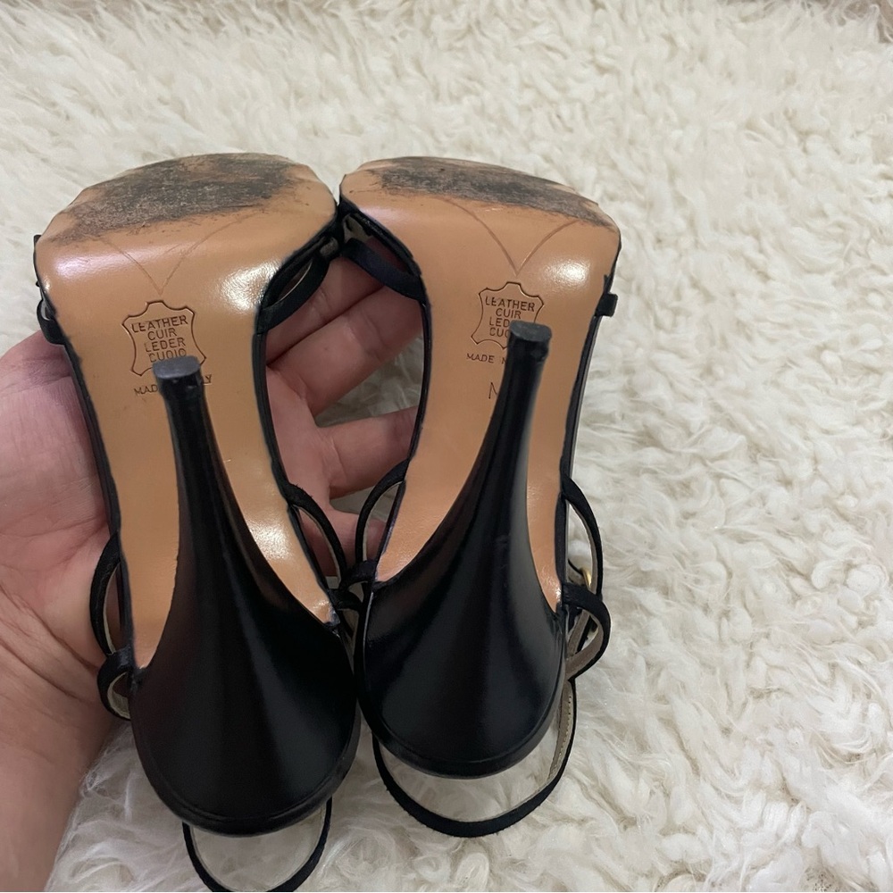 Givenchy Black Strap Heeled Sandals Size 7 - Picture 4 of 16